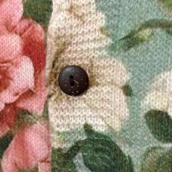 NWOT Gorgeous Pink Green Floral Print Knit Cardigan Sweater Size 3X - Picture 7 of 14